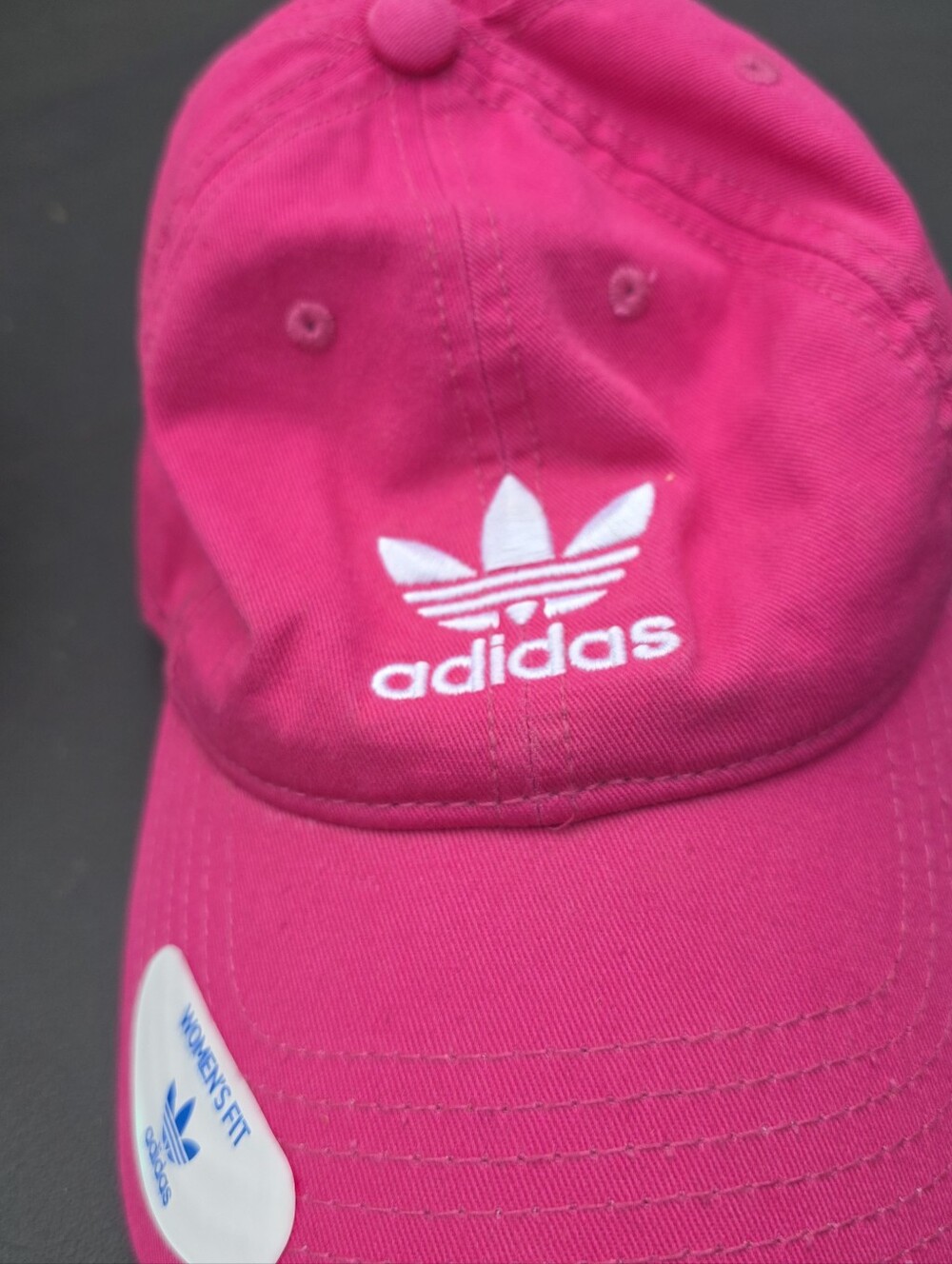 Adidas Originals Relaxed Strap Back Shock Pink Women's Fit Hat New